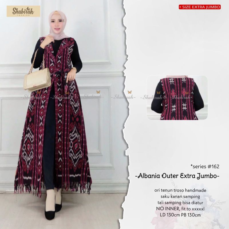 Batik Albania Long Outer Tenun Super Jumbo Ld 130cm