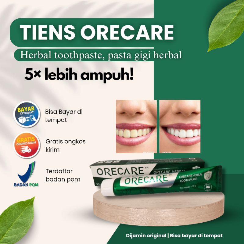 Pasta Gigi Odol Tooth Paste Tiens/Tianshi  Herbal Toothpaste Orecare Original