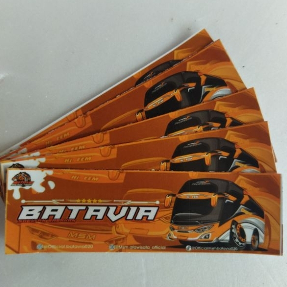

stiker Batavia vinil anti air 1 pcs