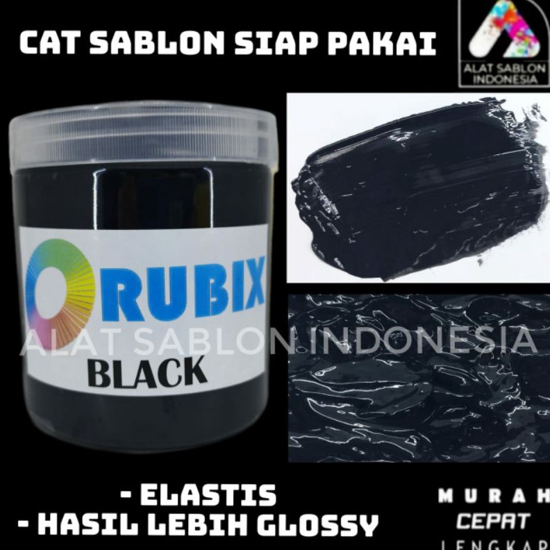 

CAT SABLON PASTA GL RUBBER WATER BASED CAT AKRILIK HITAM 5GR ART B8U3