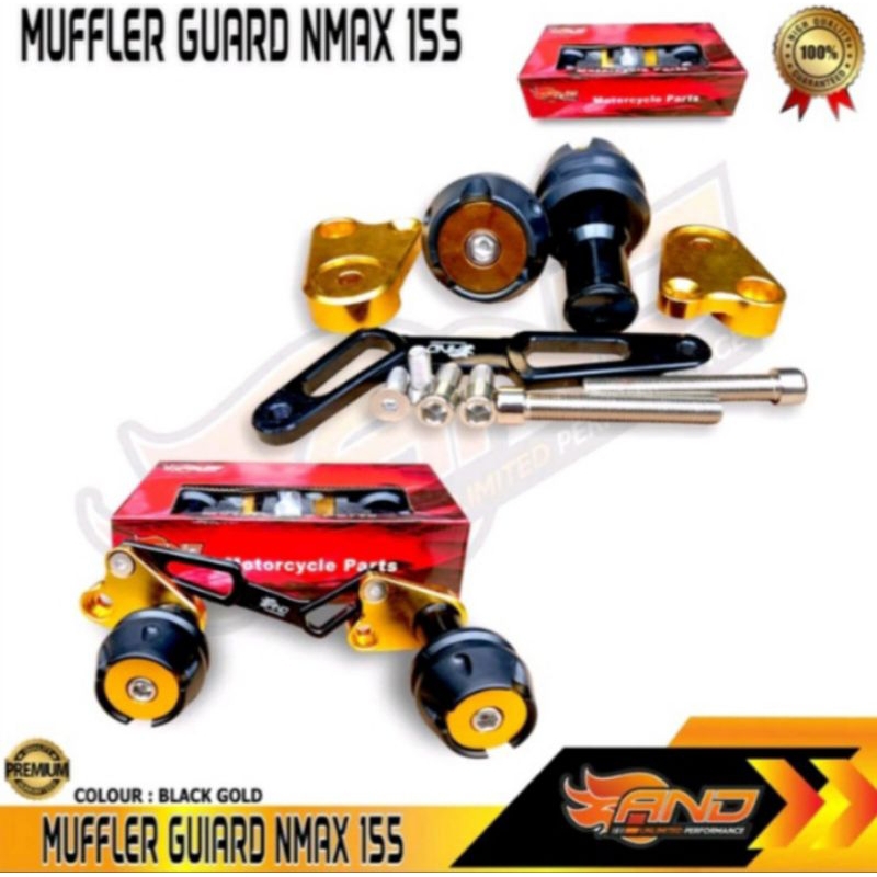 Jalu Knalpot Pelindung Knalpot Gold Full Set Nmax Old Nmax New Lexi PCX ADV XMAX