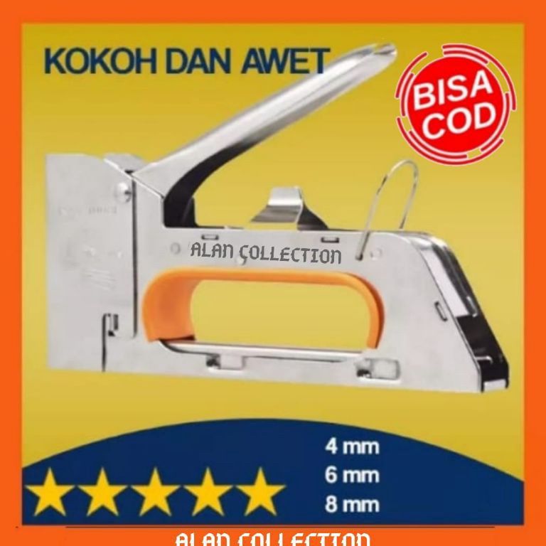 

Staple TEMBAK Staples Steples Gun Tembak Jok Kulit Motor Gun Tacker 468mm ART O6X5
