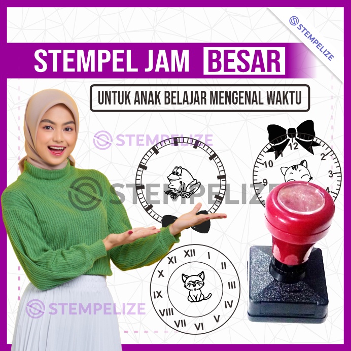 

Stempel Jam Mainan Anak Ukuran Besar ART F5Y6