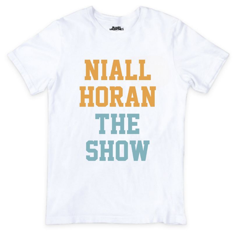 Niall Horan The Show Album Font T-Shirt / Kaos Band Musik Murah POP One Direction CD Jakarta Konser 