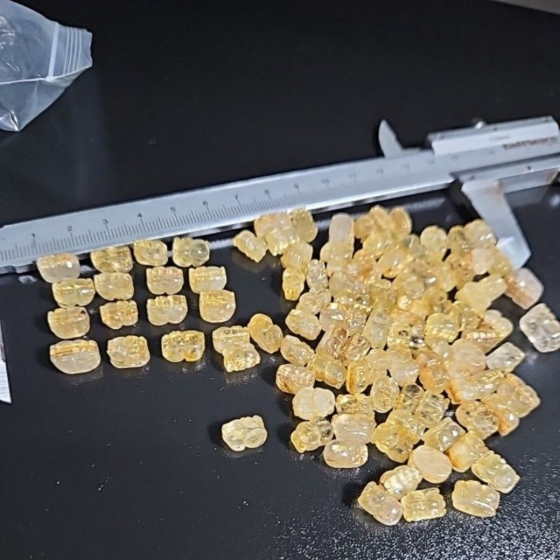 GOLDEN RUTILATED QUARTZ PIXIU BATU ASLI HARGA SATUAN