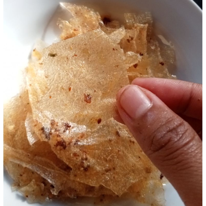 

kripik kaca Rasa Original.. 100% bumbu cikur daun jeruk 500gr