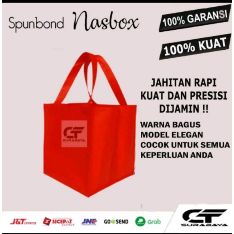 

tas spunbond nasi kotak