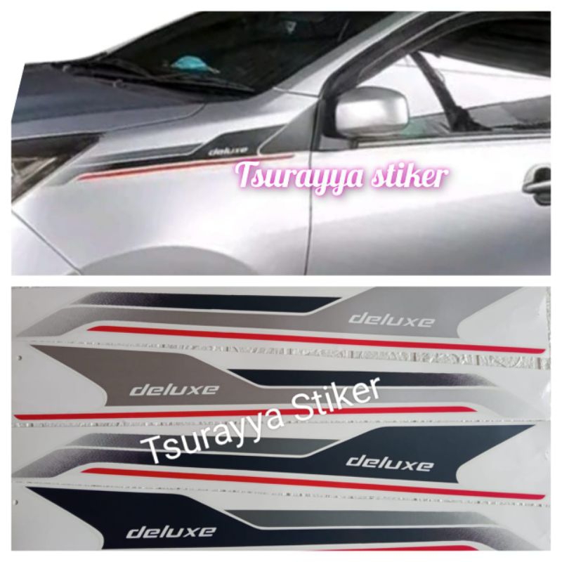 stiker deluxe mobil Daihatsu Sigra new