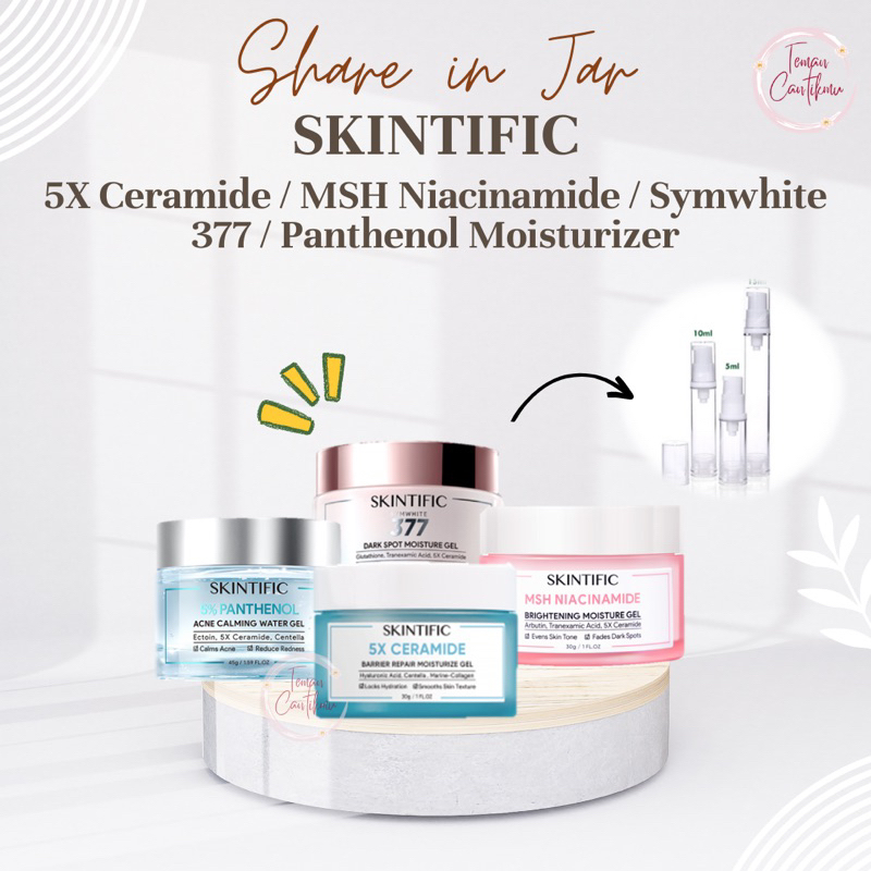 [SHARE IN JAR] SKINTIFIC 5x Ceramide Repair Barrier Moisturizer/ MSH Niacinamide/ Symwhite 377