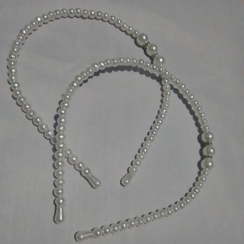 bando mutiara bando putih bulir mutiara