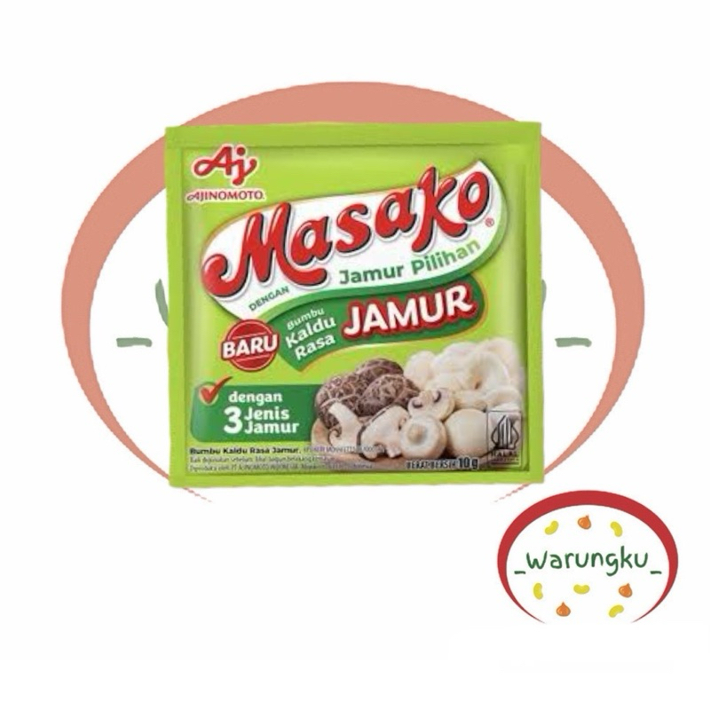 

MASAKO Jamur 10gr 1 PCS Kaldu Rasa JAMUR Penyedap Rasa