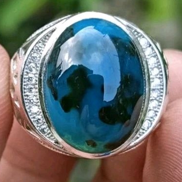 Cincin Batu Bacan Doko Totol Dalmatian Natural