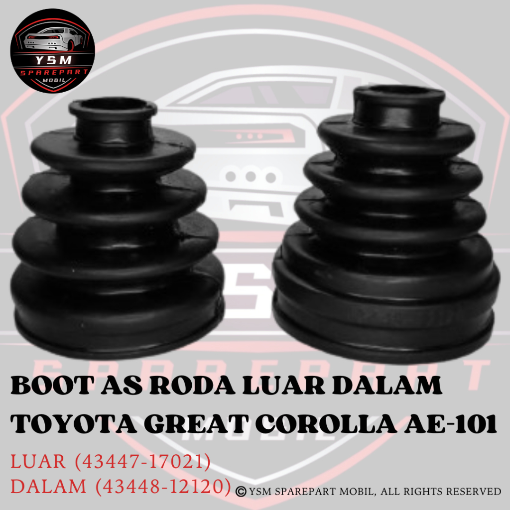 Karet Boot As Roda CV Joint LUAR DALAM GREAT COROLLA ALL NEW AE-101 AE-111 AE-112