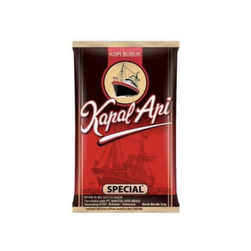 

Kopi kapal api sachet kecil mini 6,5 g gram tanpa gula