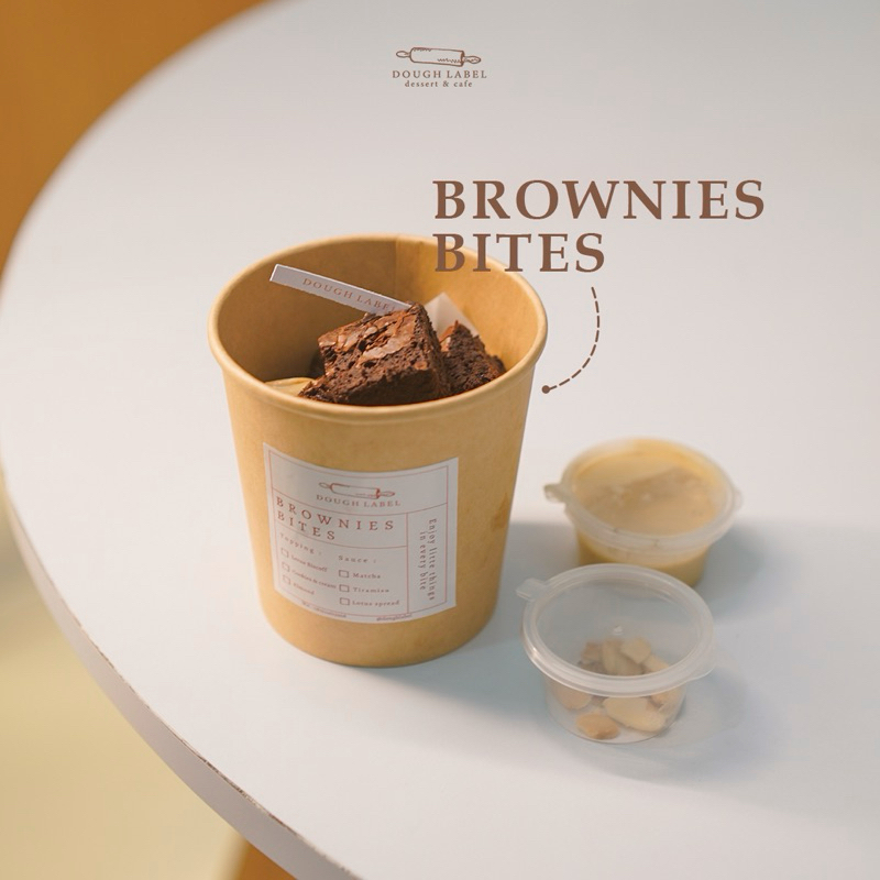 

[ doughlabel] Brownies bites Fudgy Brownies premium brownies super soft Handmade