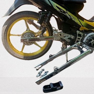 Arem Yamaha Fiz R Tipe Long Warna Krom Krum Handmade Baru Swing Arm FizR Tipe Panjang Chrome
