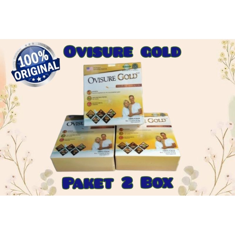 

2 Box Ovisure Gold Susu Kesehatan Tulang dan Sendi Asli Original Import
