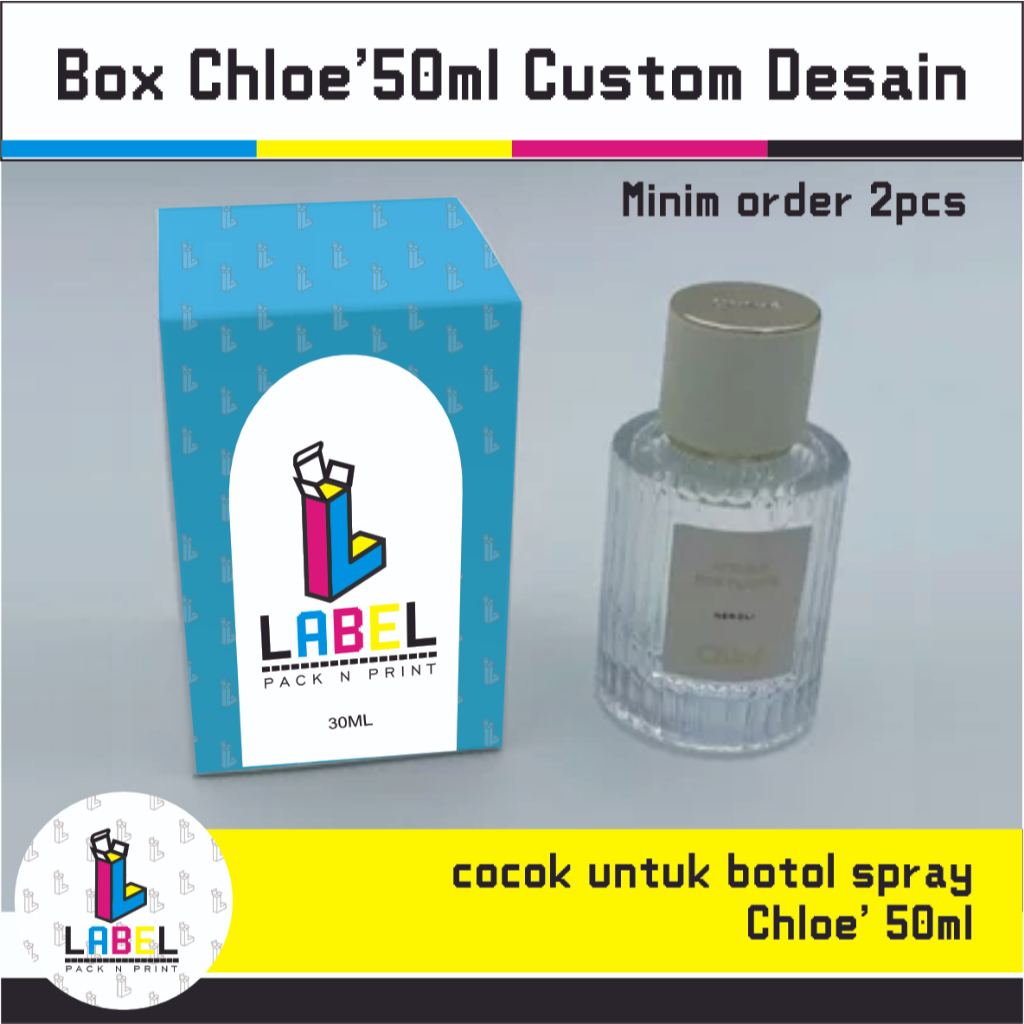 

Dus Kemasan / BOX PARFUM CHLOE 50ML CUSTOM DESAIN PRINTING