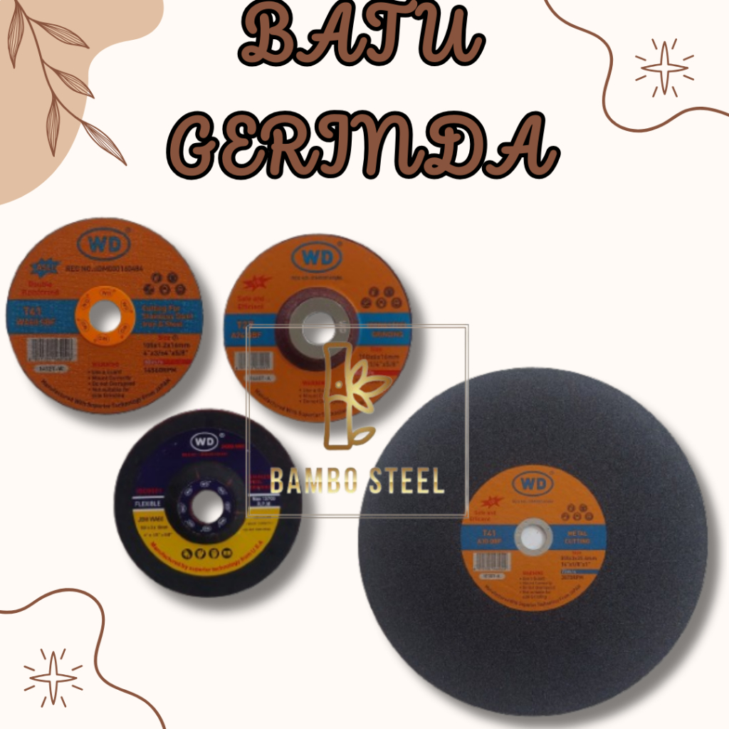 Batu Gerinda WD/Batu Gurinda Poles/Batu Gerinda Flexible/Batu Gerinda WD Cutting