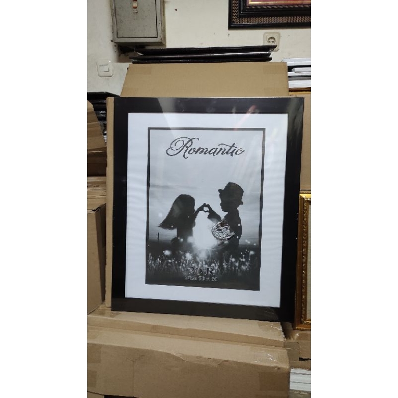 bingkai frame foto minimalis singel ukuran 50x60 24R