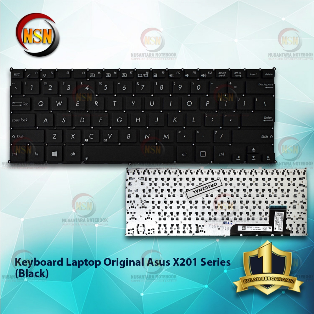 Keyboard Laptop Original Laptop Asus X201 Series (Black)