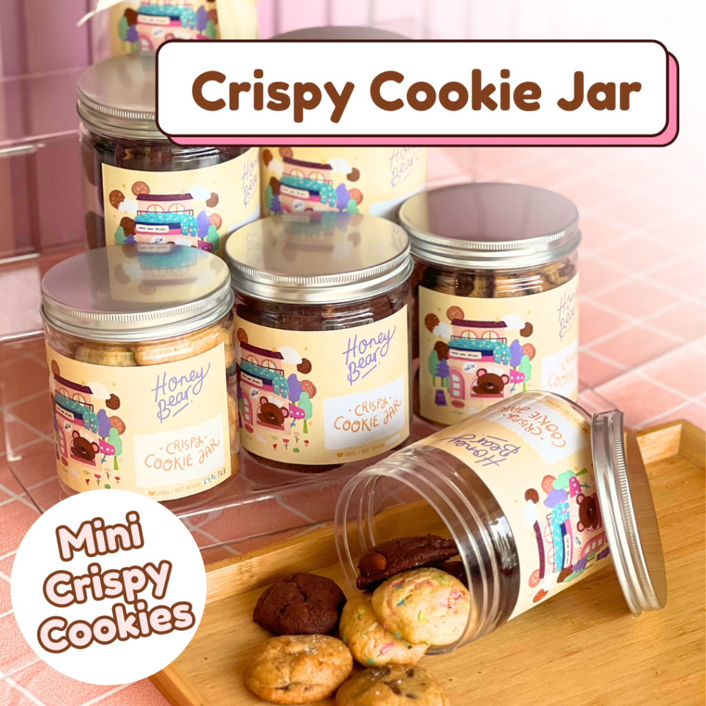 

CRISPY COOKIE JAR Cookies Coklat Chip Kado Kue Kering Toples Plastik Snack Cemilan Hampers Souvenir