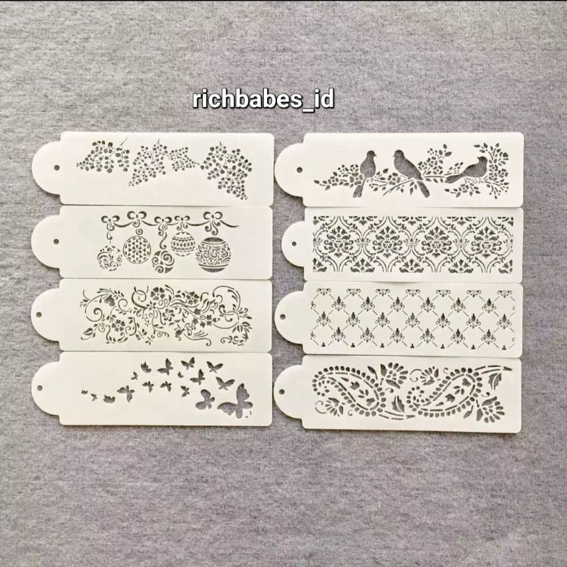 ￼Cake Stencils Lace Pattern motif batik stensil cake dekorasi kue cetakan krim kue ultah cetakan mot