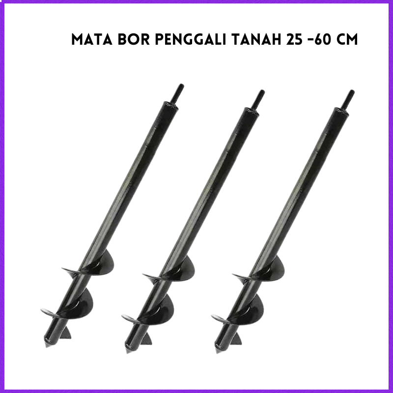 COD MPT Mata Bor Penggali Tanah Auger Spiral Drill Head Biopori / mata bor tanah