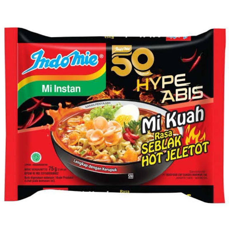 

indomie seblak hot jeletot