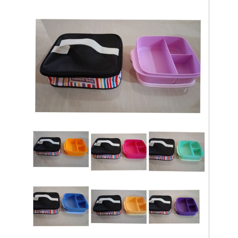 Set wadah bekal Tupperware tepak Loly Tup dan tas