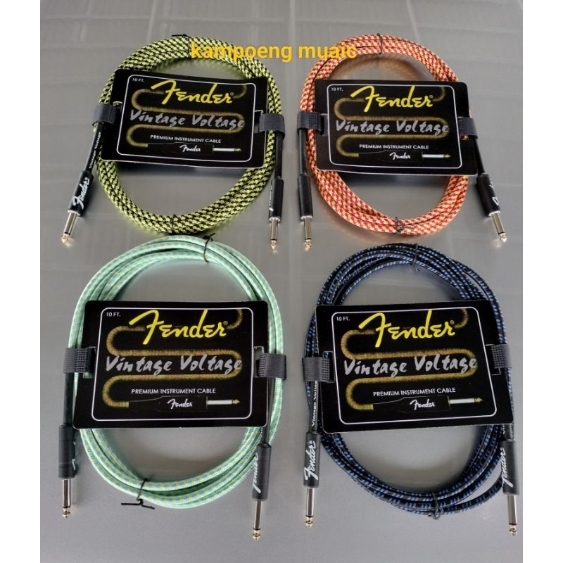 Kabel Jack Gitar Fender 3 mtr
