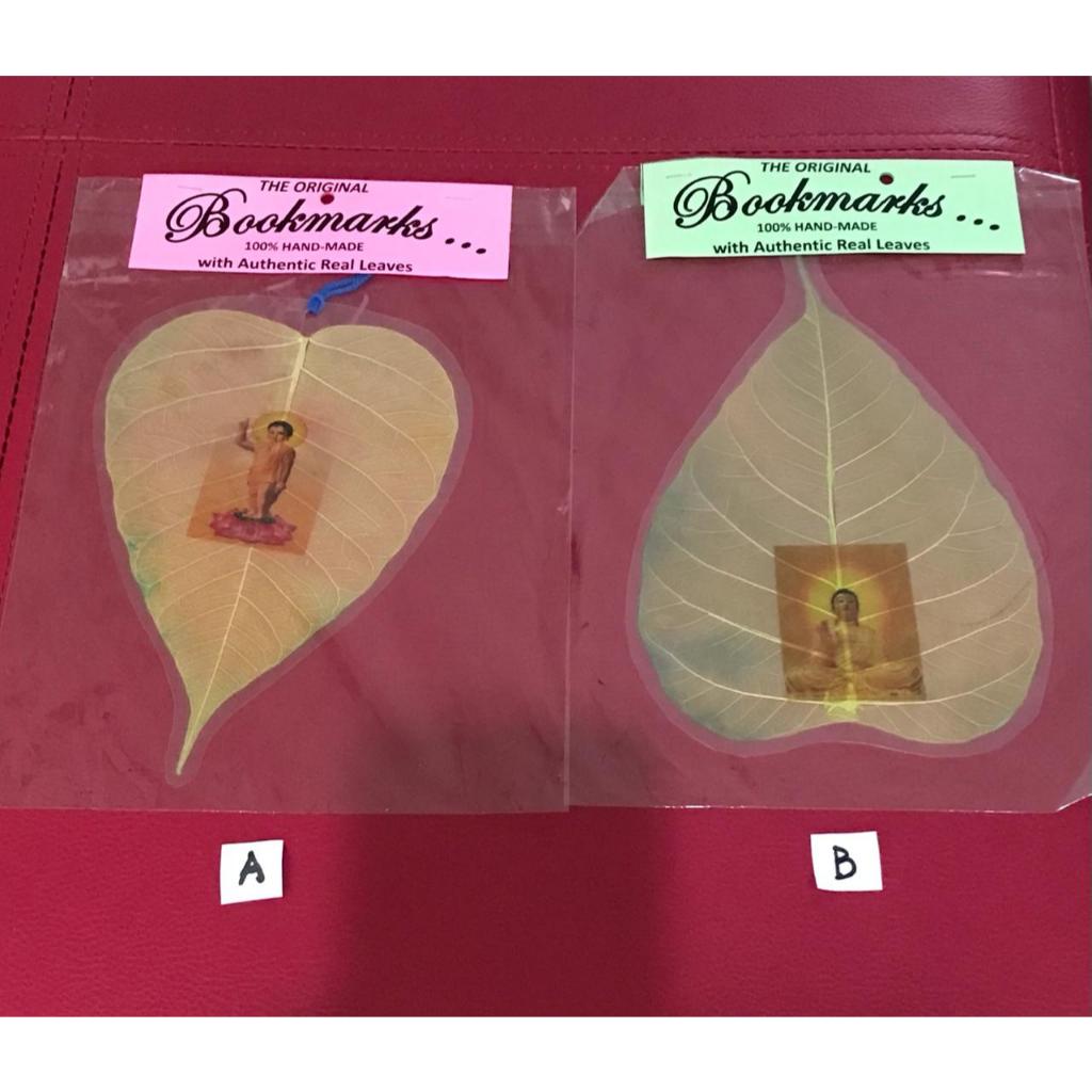 

BOOKMARK/PEMBATAS BUKU/GANTUNGAN DAUN BODHI ASLI HANDMADE BUDDHA BERWARNA TINGGI +/- 18 cm
