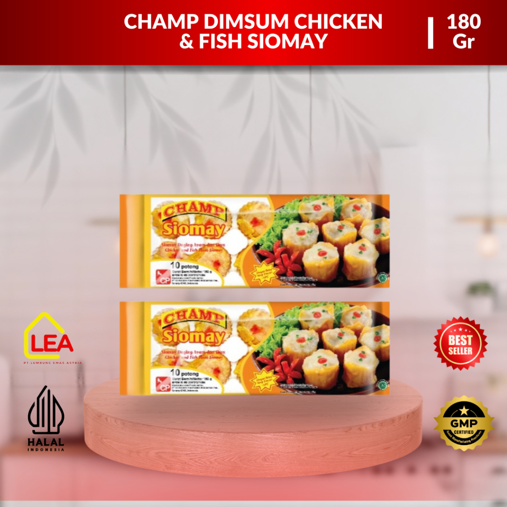 

Champ Dimsum Chicken & Fish Siomay 180gr / Dimsum Ayam Dan Ikan