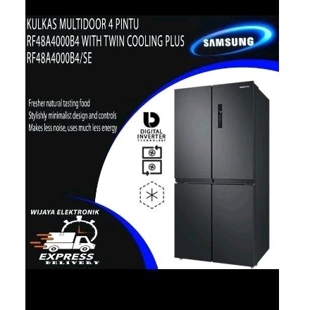 kulkas 4 pintu samsung side by side multidoor samsung RF48A40000B4