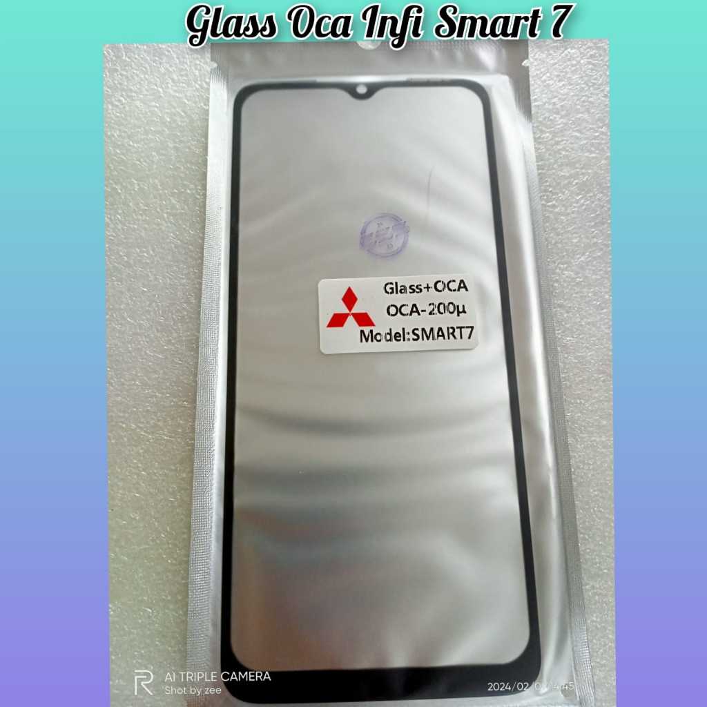 Glass Plus Oca Infinix X6515 Smart 7 Kaca Lcd + Oca Infinix X6515 Smart 7