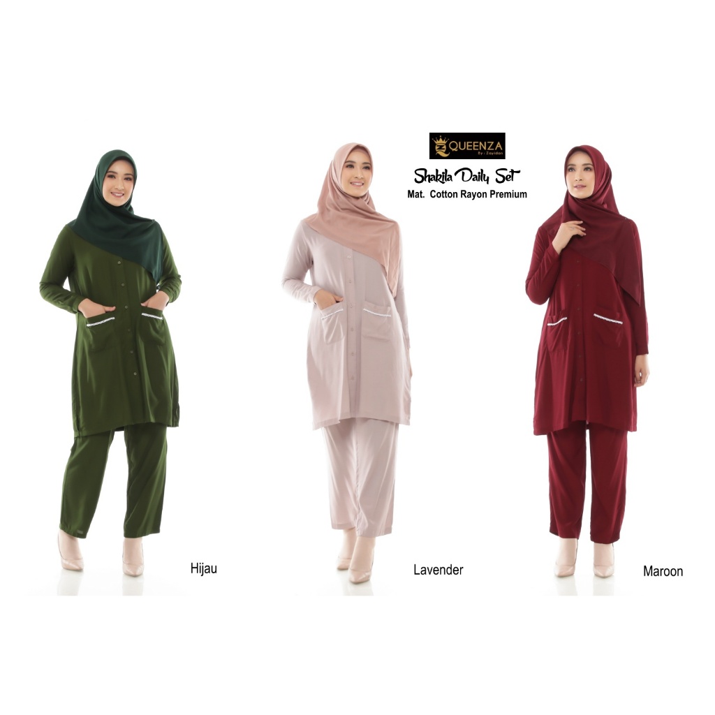 Tunic Muslimah Shakila Series | Shakila Tunic Wanita Muslimah