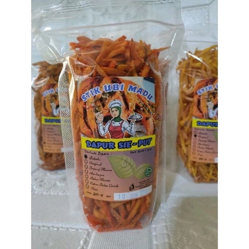 

Keripik Ubi Stik Ubi Madu rasa Balado / Ubi Madu Cilembu 200g / keripik Tela Tela