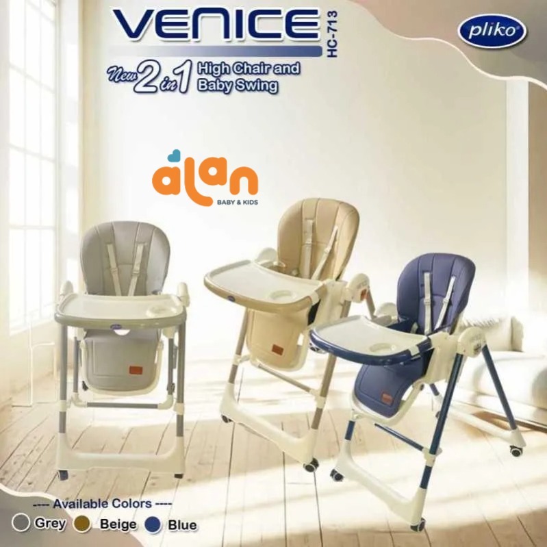 Pliko High Chair Venice H/CPK-713 - Kursi Makan Bayi Multifungsi