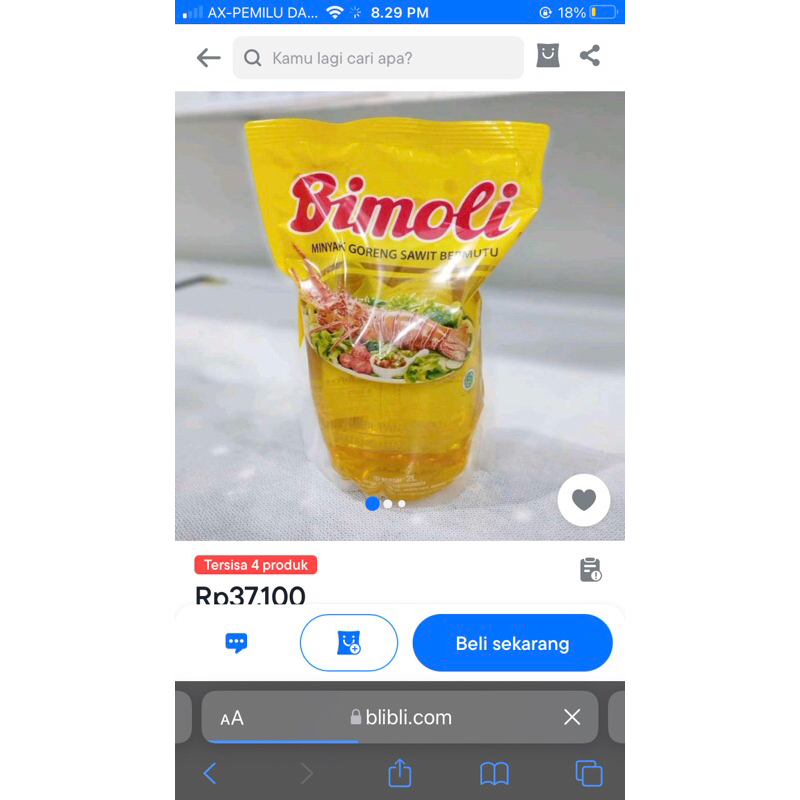 

minyak bimoli 2 Liter