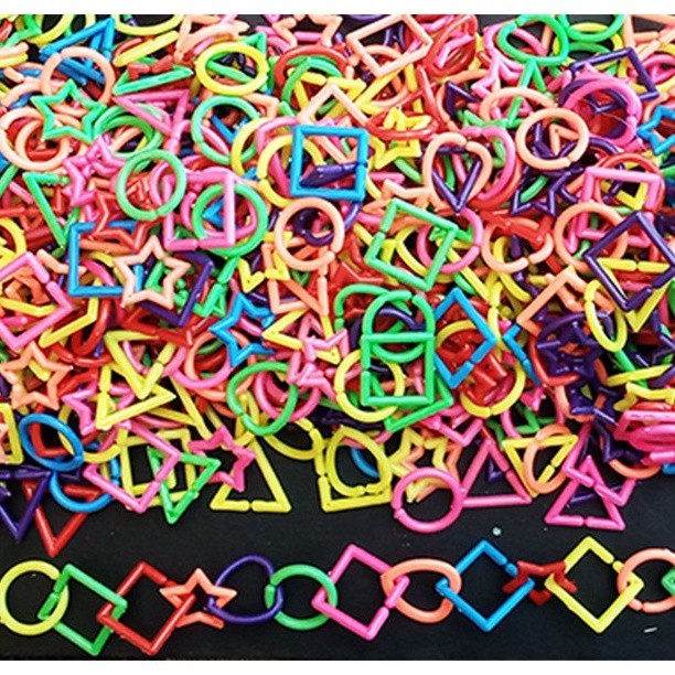 ART H14K Mainan Edukatif Anak Meronce Geometri Bentuk Rantai Ronce Kemasan 1 kg