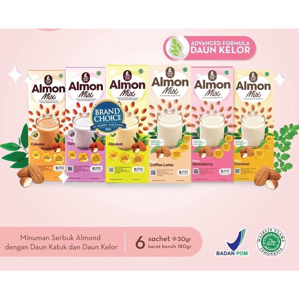 ART N1I BEST SELLER MAMA BEAR ALMOND MIX MINUMAN ALMOND  mamabear  asi  almond asi booster  almond m