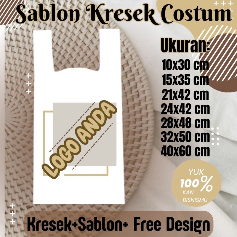 Sablon Kresek, plastik costum/kresek costum/sablon/sablon plastik