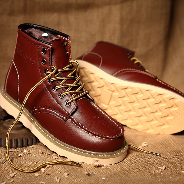 ART J86D 1 KULIT ASLI Premium Sepatu Boots Pria Keren Original Hitam Coklat Martin Boots Formal Mura