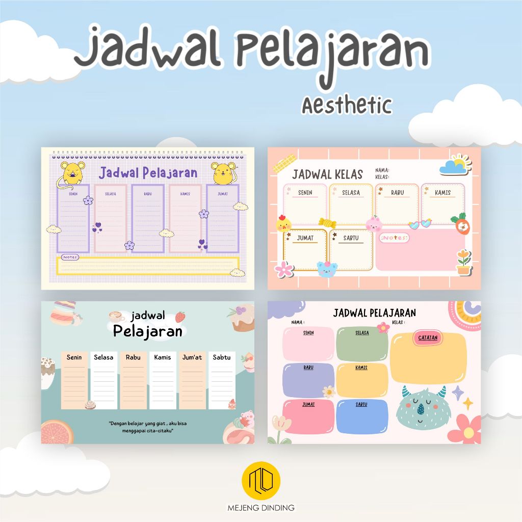 

JADWAL PELAJARAN CUSTOM / POSTER PELAJARAN/ MOTIF AESTHETIC A / Poster Edukasi JADWAL PELAJARAN AESTHETIC poster jadwal sekolah weekly planner / Papan Jadwal Pelajaran Sekolah Dinding Aesthetic Planner Lucu Anak / Poster Jadwal Pelajaran Sekolah A3