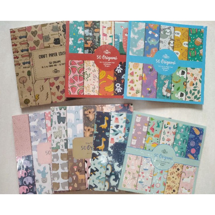 

Diskon sd 3 Kertas lipat origami motif ina creative 5 lembar 16x16