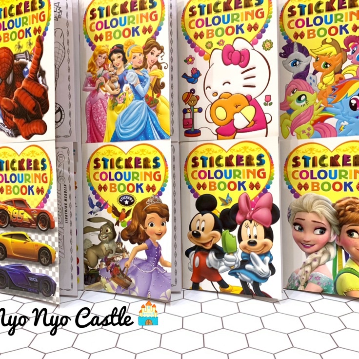 

Super Mutu Buku Mewarnai Anak Activity Book Coloring Sticker Small Anak 16 Pages Mickey Sofia Pony Cars
