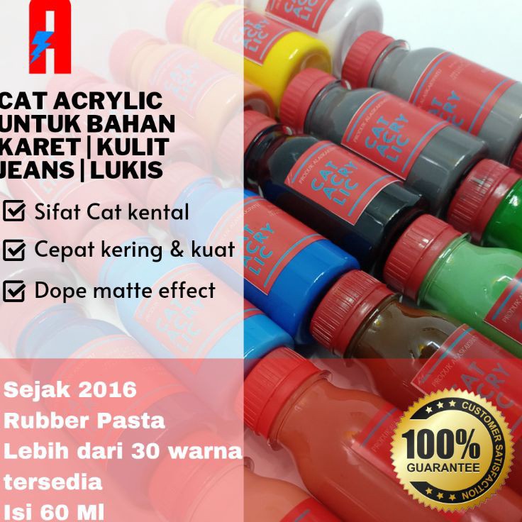 

Garansi Termurah Cat Acrylic paint Sepatu Kulit midsole rubber canvas