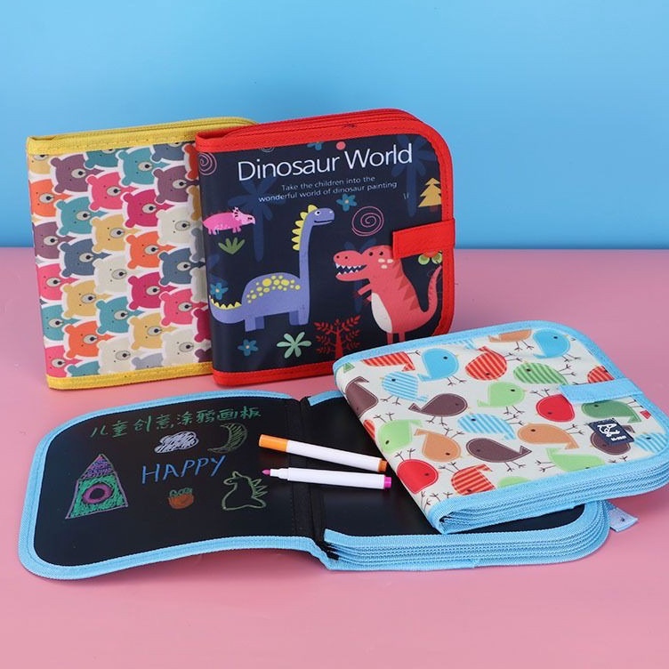 

Murah Belanja Mainan Edukasi Anak Magic Drawing Book Portable Buku Gambar anak Portable bisa dihapus Free Spidol