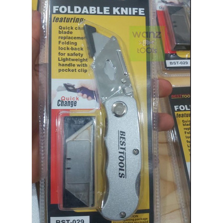 

Paling Diminati Pisau Cutter Lipat Serbaguna Foldable Knife Utility Cardboard