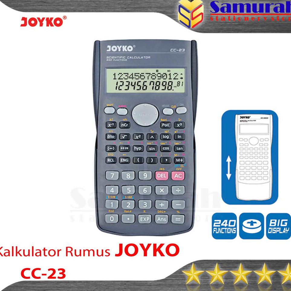

Stock Banyak Kalkulator Meja Joyko CC 23 Sin Cos Tan 24 Functions Calculator Rumus CC23